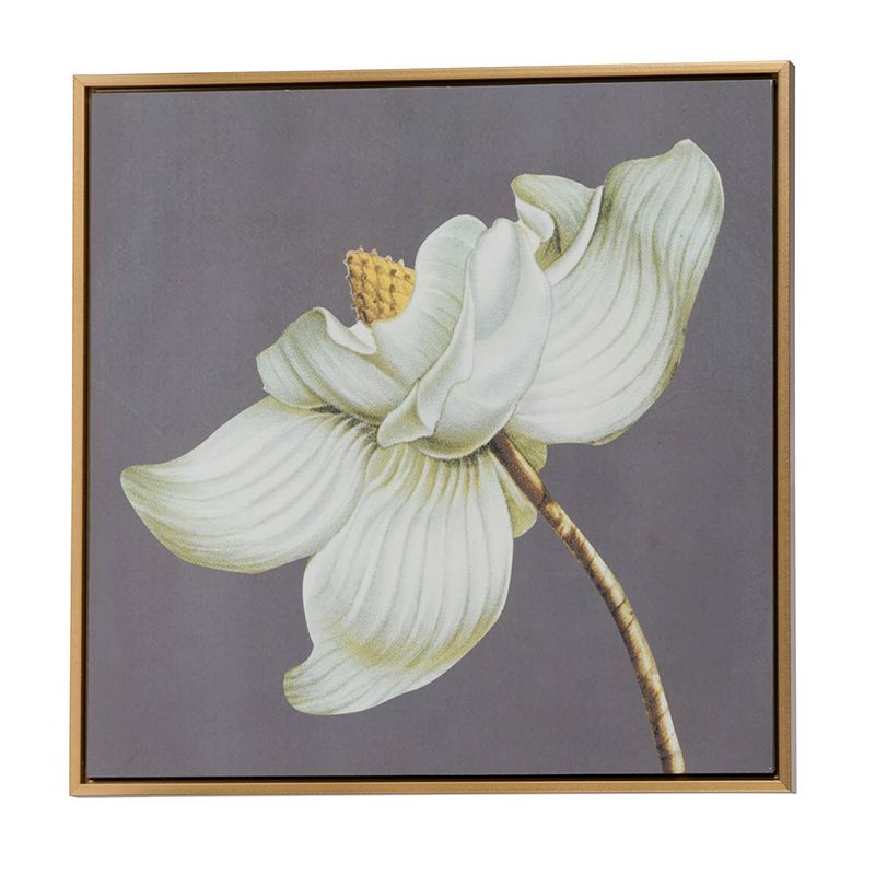 Set of 4 White and Gold Botanical Wall Art Prints, Home Decor for Living Room Dining Room Bedroom Hallway, 20' x 20' image 6