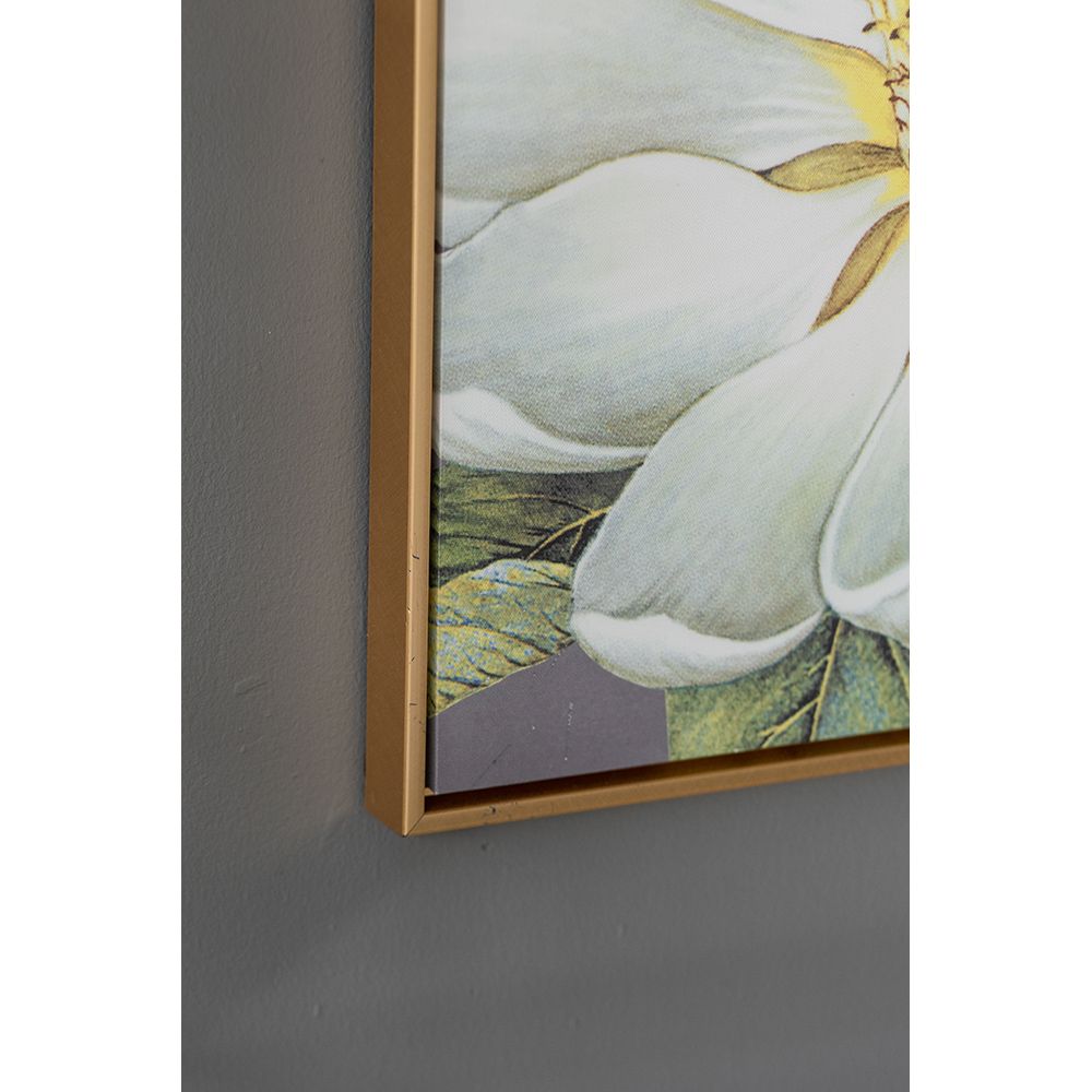 Set of 4 White and Gold Botanical Wall Art Prints, Home Decor for Living Room Dining Room Bedroom Hallway, 20' x 20' image 12