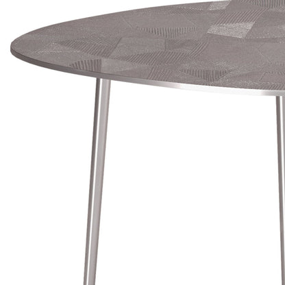 Shelton - 2 Pc Metal Nesting Table - Nickel image 2