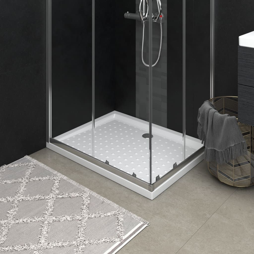Shower Base Tray with Dots White 35.4"x27.6"x1.6" ABS image 1