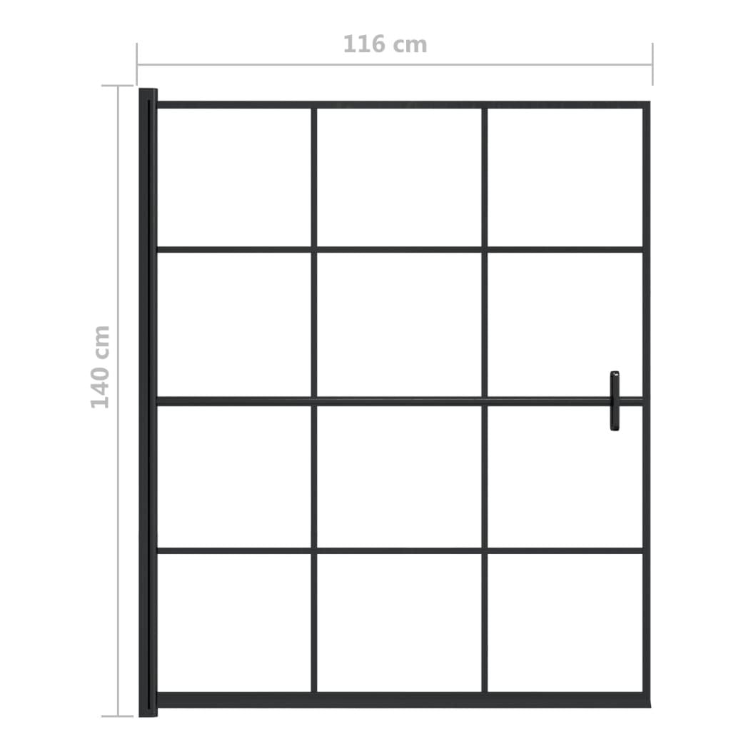 Shower Enclosure ESG 45.7"x55.1" Black image 5
