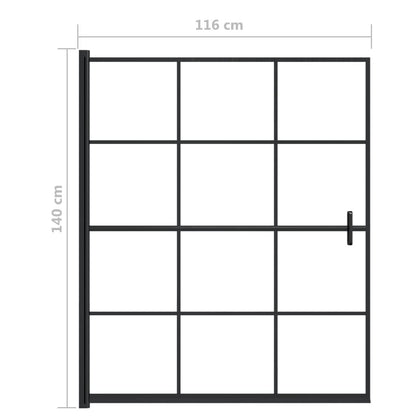 Shower Enclosure ESG 45.7"x55.1" Black image 5