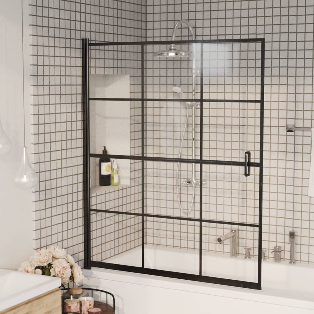 Shower Enclosure ESG 45.7"x55.1" Black image 1