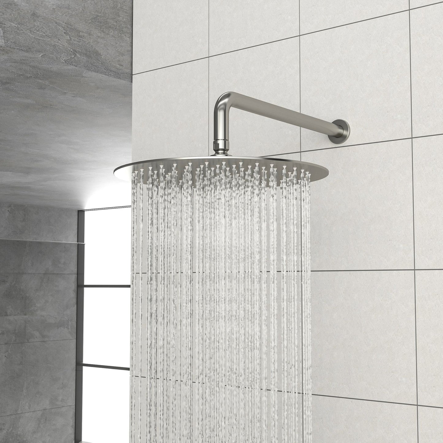 Shower Faucet Set,,Shower System with 10-Inch Rainfall Shower Head and Shower Valve, Brushed Nickel image 4