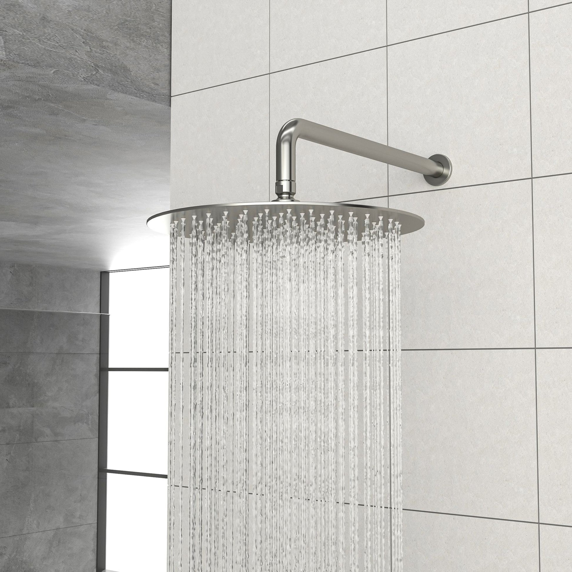 Shower Faucet Set,,Shower System with 10-Inch Rainfall Shower Head and Shower Valve, Brushed Nickel image 4