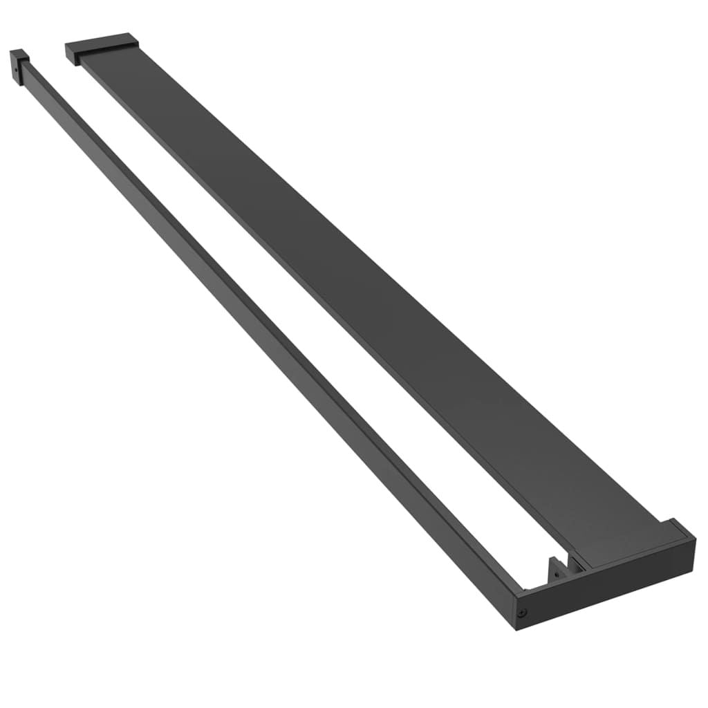 Shower Shelf for Walk-in Shower Wall Black 39.4" Aluminum image 2