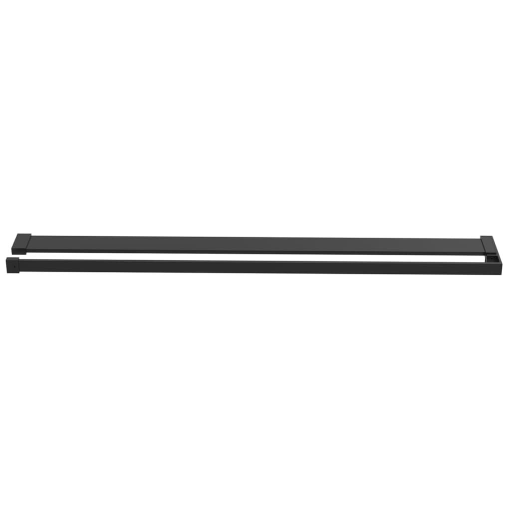 Shower Shelf for Walk-in Shower Wall Black 39.4" Aluminum image 3