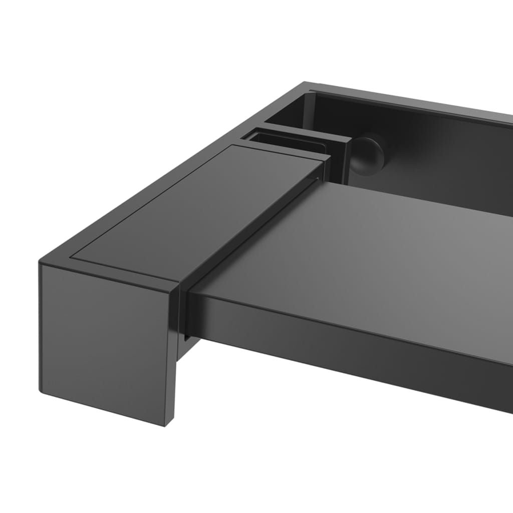 Shower Shelf for Walk-in Shower Wall Black 39.4" Aluminum image 6