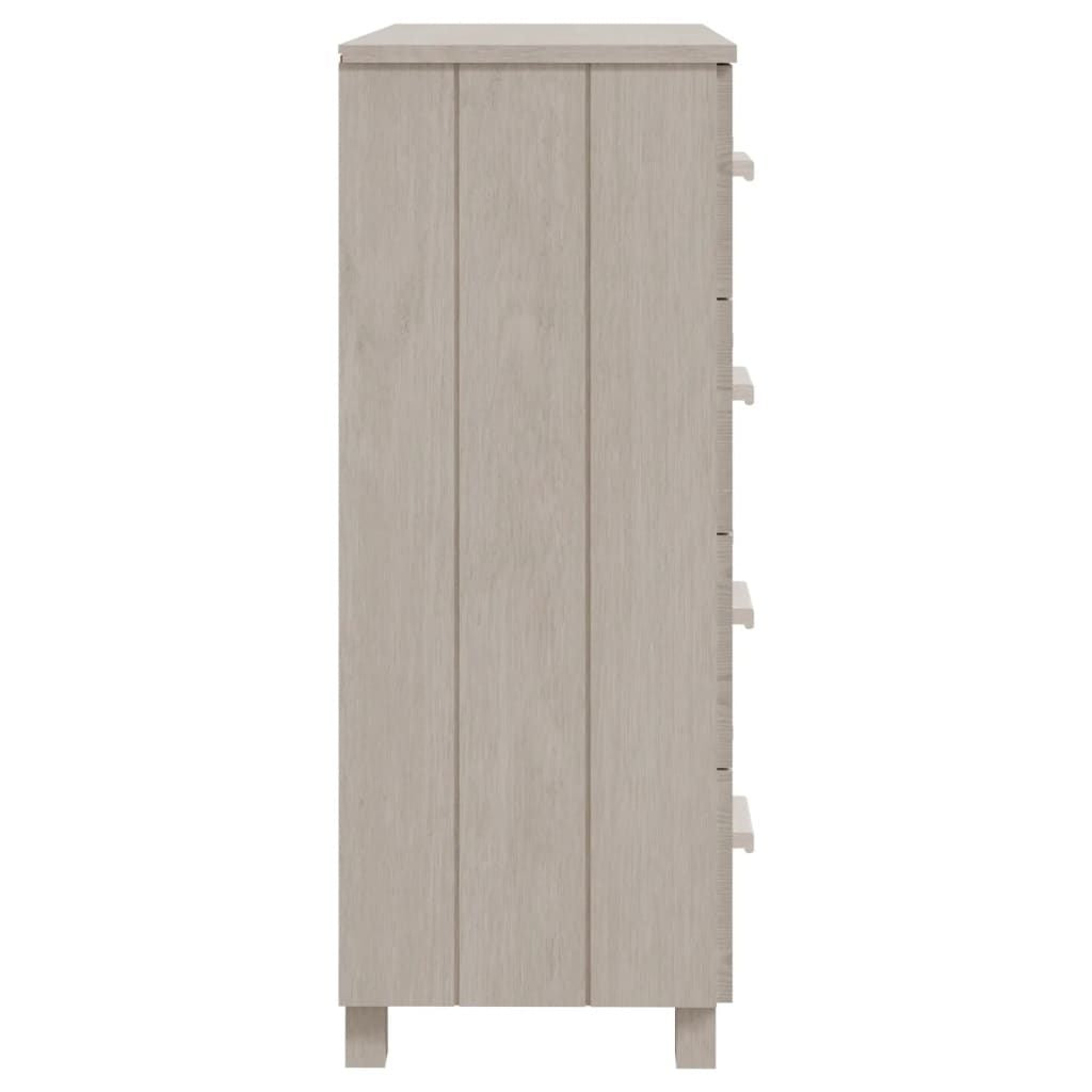 Sideboard HAMAR White 31.1"x15.7"x40.7" Solid Wood Pine image 4