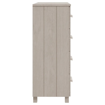 Sideboard HAMAR White 31.1"x15.7"x40.7" Solid Wood Pine image 4