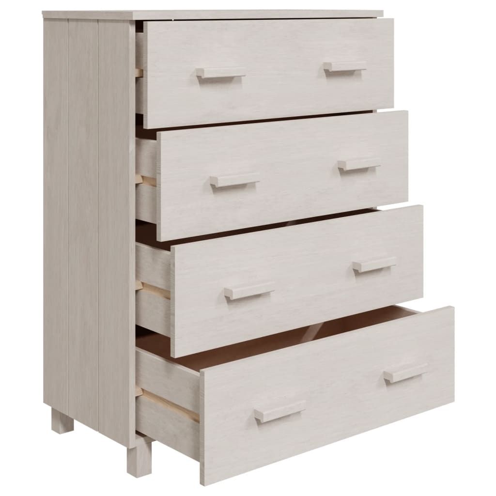 Sideboard HAMAR White 31.1"x15.7"x40.7" Solid Wood Pine image 5