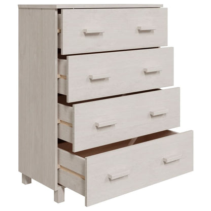 Sideboard HAMAR White 31.1"x15.7"x40.7" Solid Wood Pine image 5