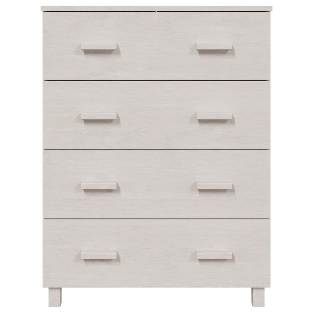 Sideboard HAMAR White 31.1"x15.7"x40.7" Solid Wood Pine image 3