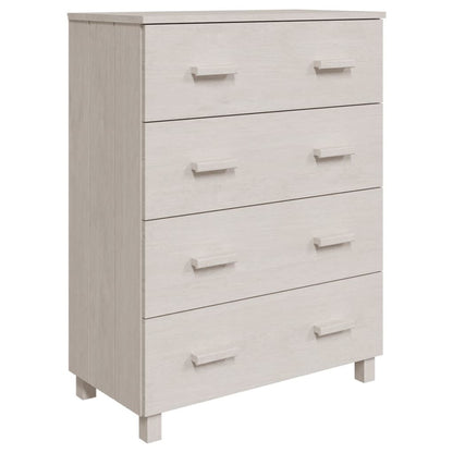 Sideboard HAMAR White 31.1"x15.7"x40.7" Solid Wood Pine image 2