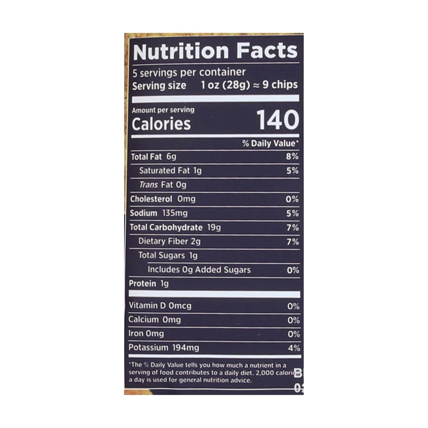 Siete Tortilla Chip - Nacho - Case Of 12 - 5 Oz image 2