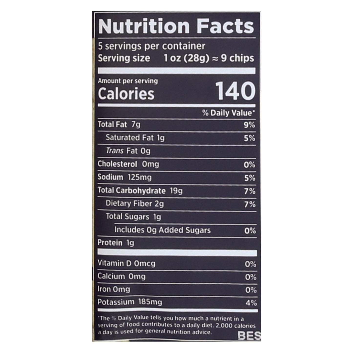Siete Tortilla Chip - Sea Salt - Case Of 12 - 5 Oz image 2