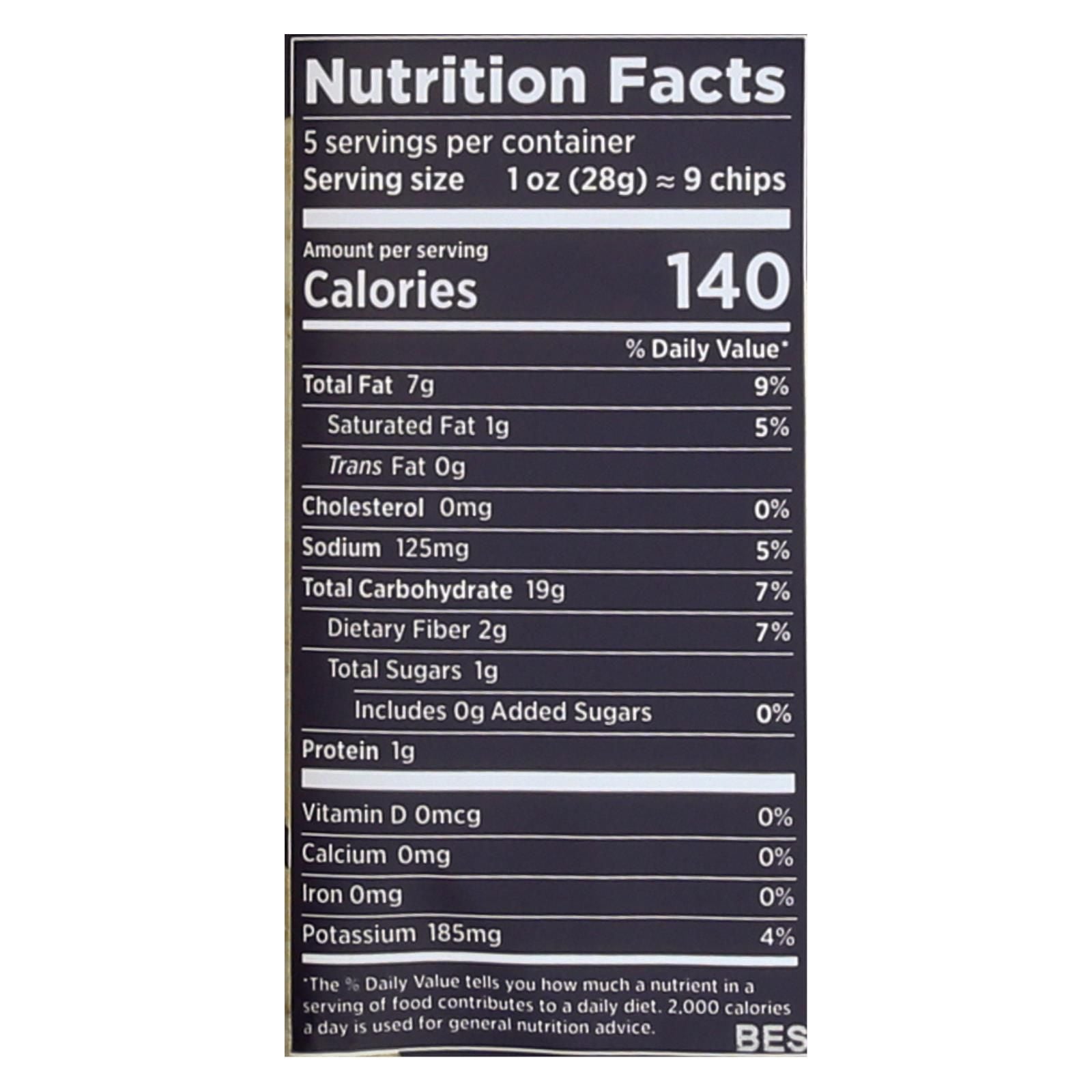 Siete Tortilla Chip - Sea Salt - Case Of 12 - 5 Oz image 2