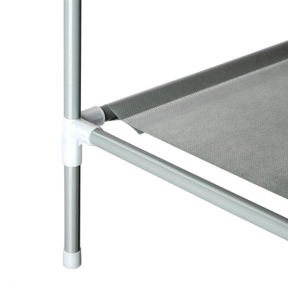 Simple Assembly 3-Tier Non-woven Fabric Shoe Rack Gray - Packaging