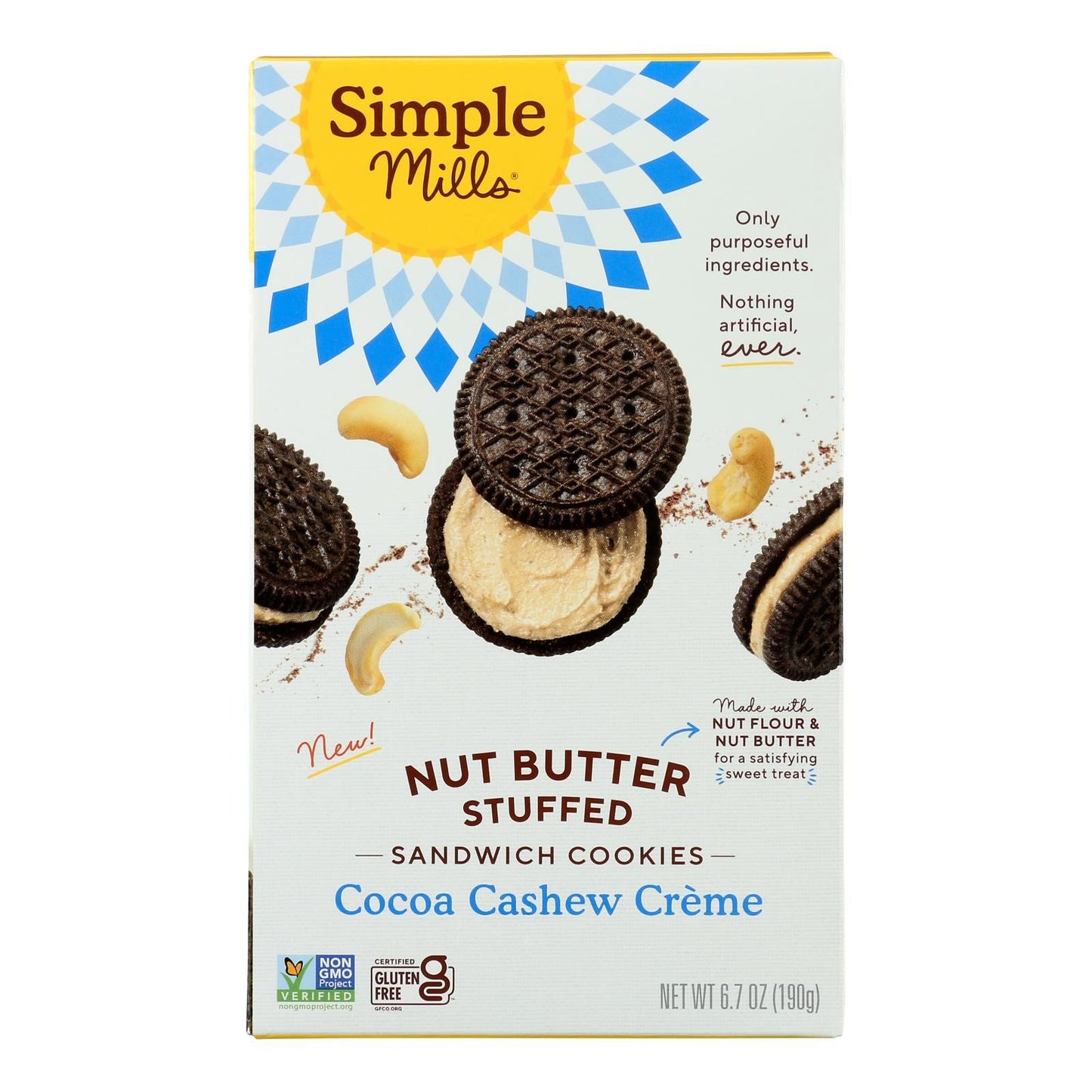 Simple Mills - Sandwich Cookie Cocoa Cshw Cream - Case Of 8-6.7 Oz image 1