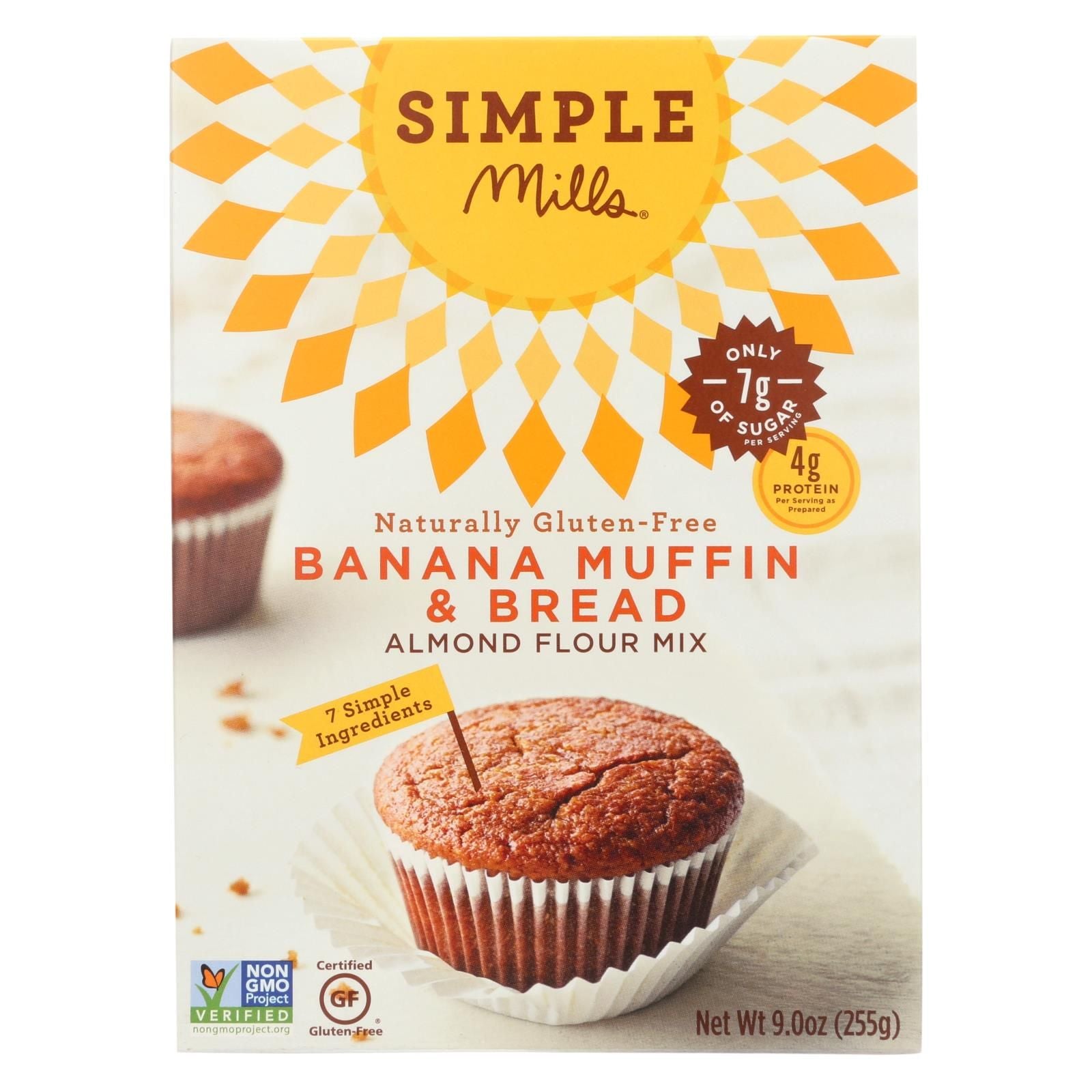 Simple Mills Almond Flour Banana Muffin And Bread Mix - Case Of 6 - 9 Oz. image 1