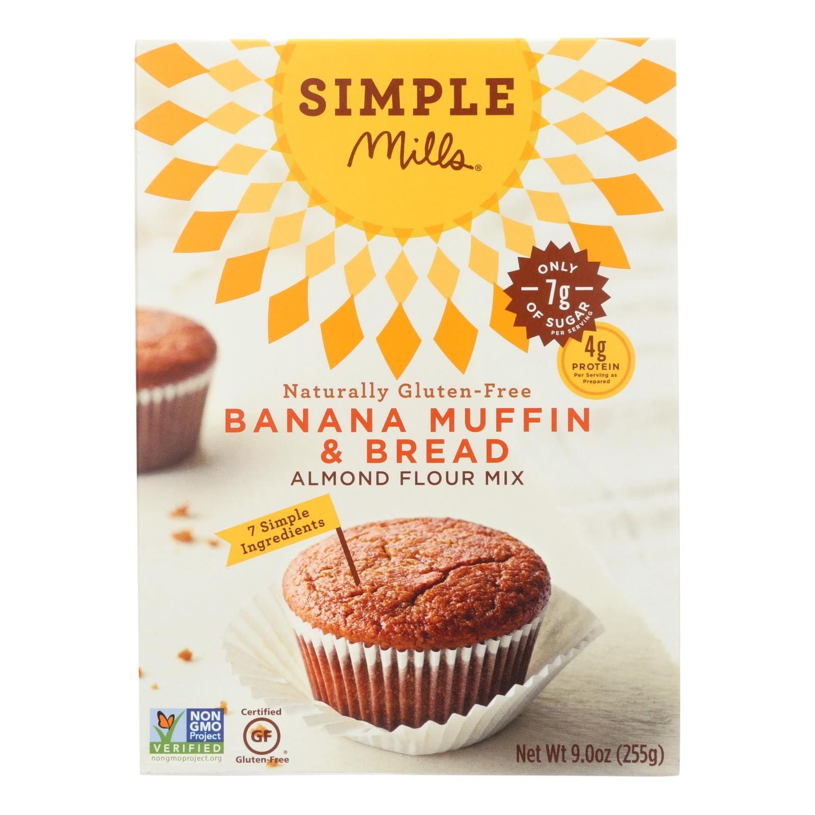 Simple Mills Almond Flour Banana Muffin And Bread Mix - Case Of 6 - 9 Oz. image 2