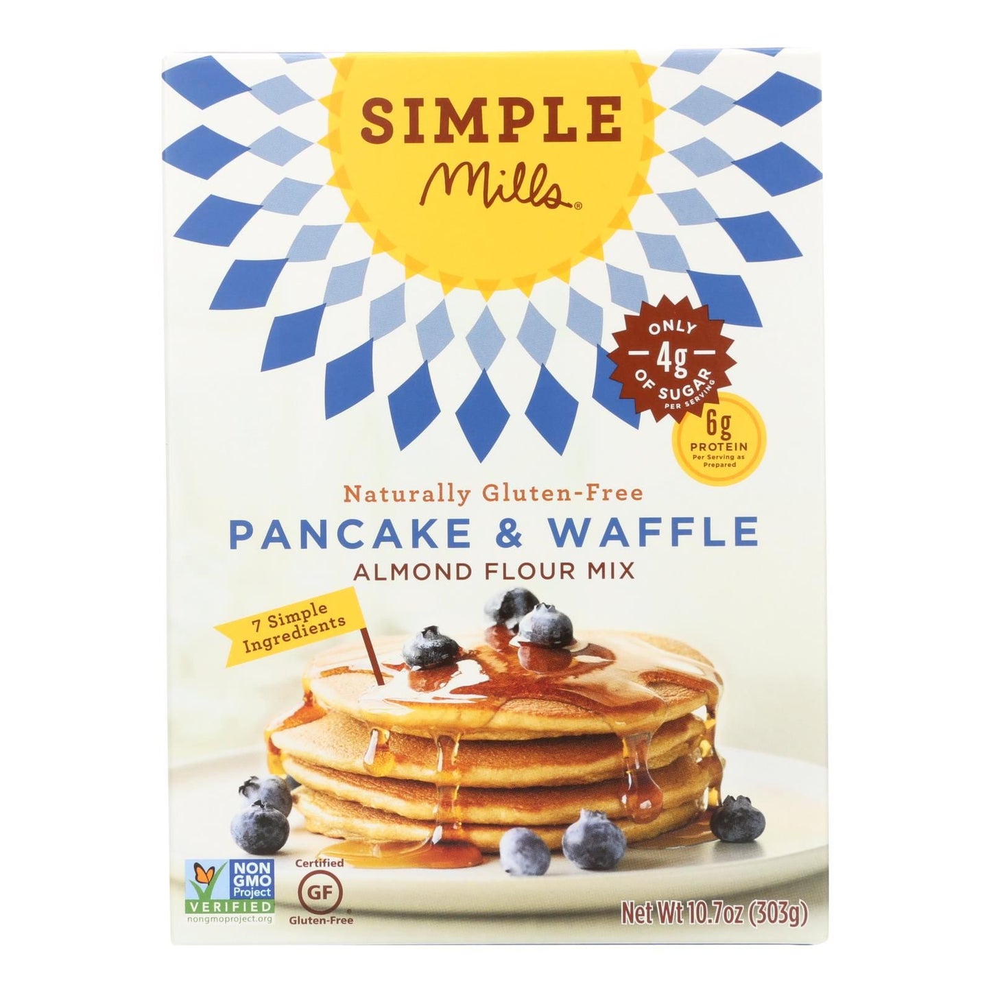 Simple Mills Almond Flour Pancake And Waffle Mix - Case Of 6 - 10.7 Oz. image 2