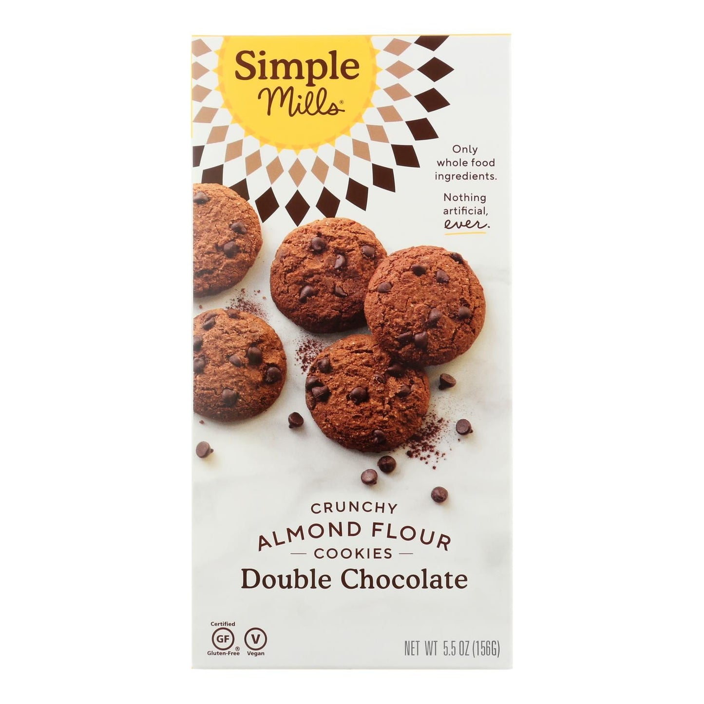 Simple Mills Cookies - Crunchy Double Chocolate - Case Of 6 - 5.5 Oz image 2