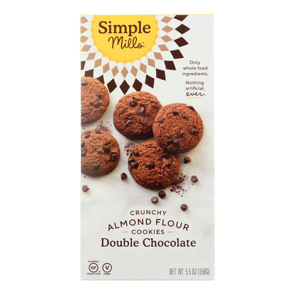 Simple Mills Cookies - Crunchy Double Chocolate - Case Of 6 - 5.5 Oz image 2