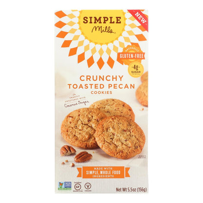 Simple Mills Cookies - Crunchy Toasted Pecan - Case Of 6 - 5.5 Oz image 1