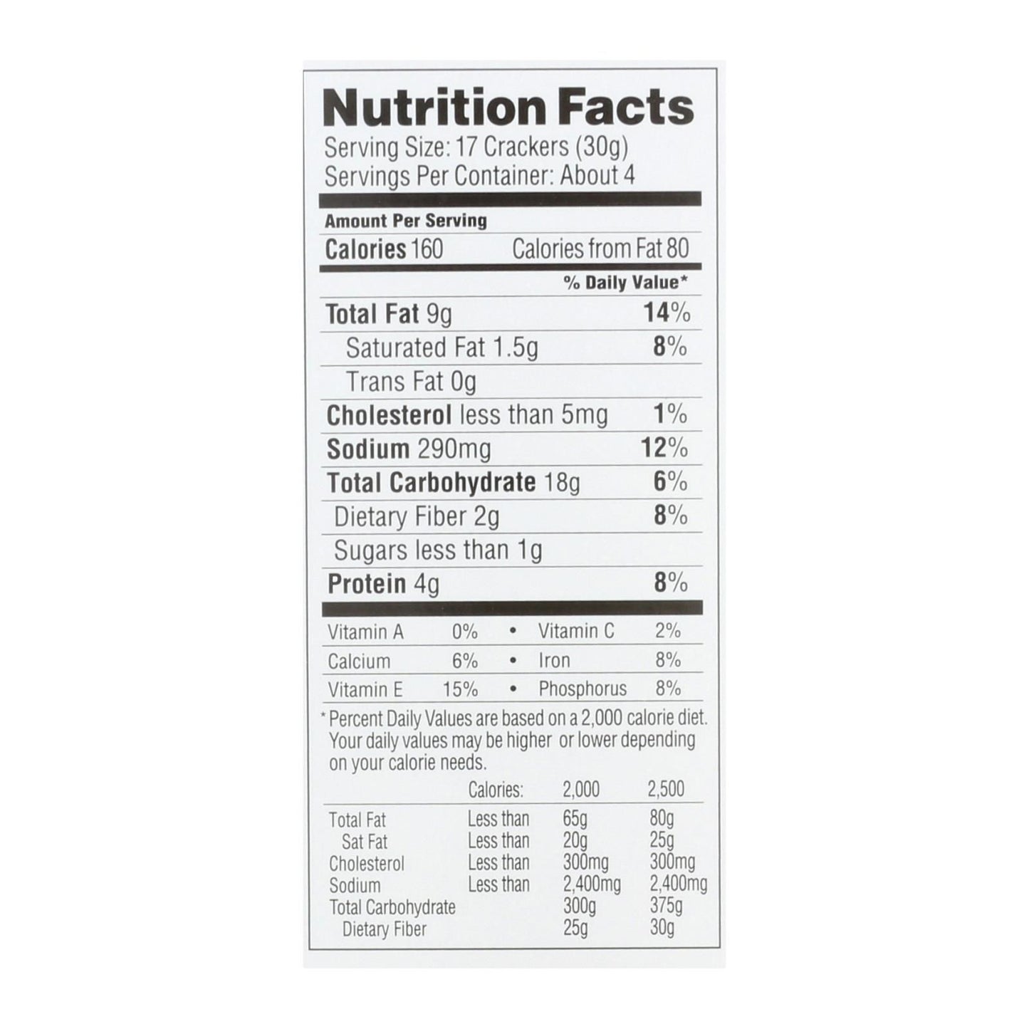 Simple Mills Farmhouse Cheddar Almond Flour Crackers - Case Of 6 - 4.25 Oz. image 3
