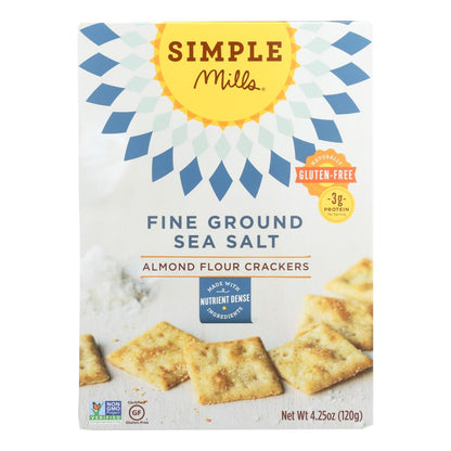Simple Mills Fine Ground Sea Salt Almond Flour Crackers - Case Of 6 - 4.25 Oz. image 1