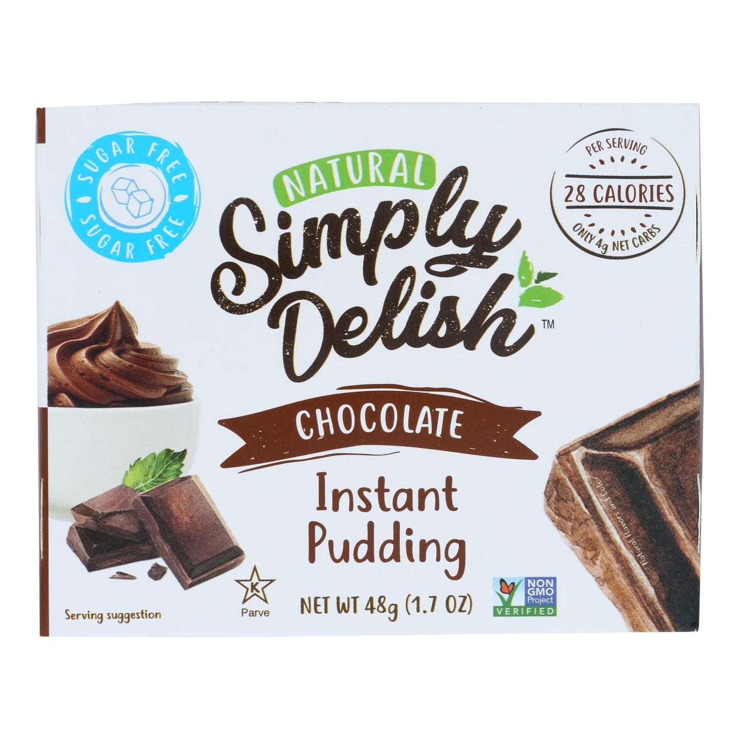 Simply Delish Chocolate Pudding & Pie Filling - Case Of 6 - 1.7 Oz image 1