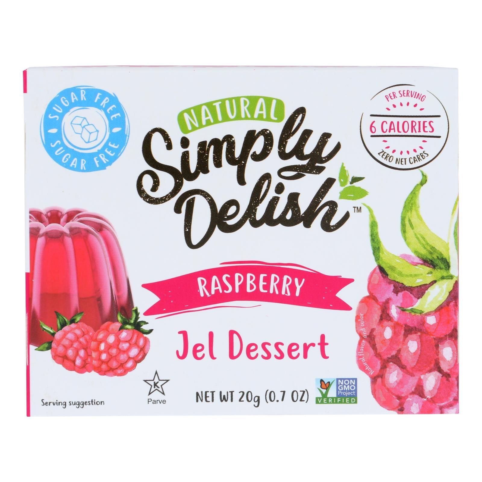 Simply Delish Jel Dessert - Raspberry - Case Of 6 - 1.6 Oz. image 1