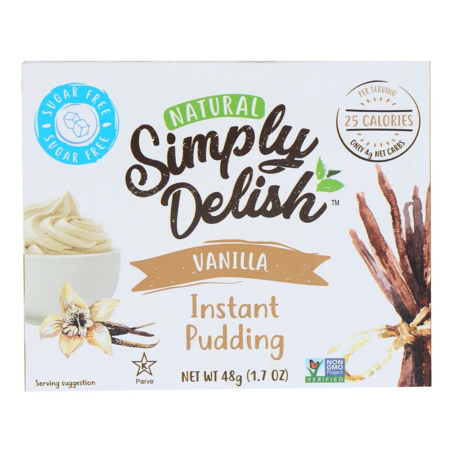 Simply Delish Pudding Mix - Vanilla - Case Of 6 - 1.7 Oz image 1