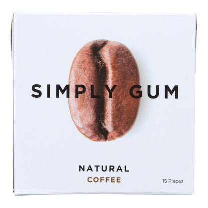 Simply Gum All Natural Gum - Coffee - Case Of 12 - 15 Count image 1