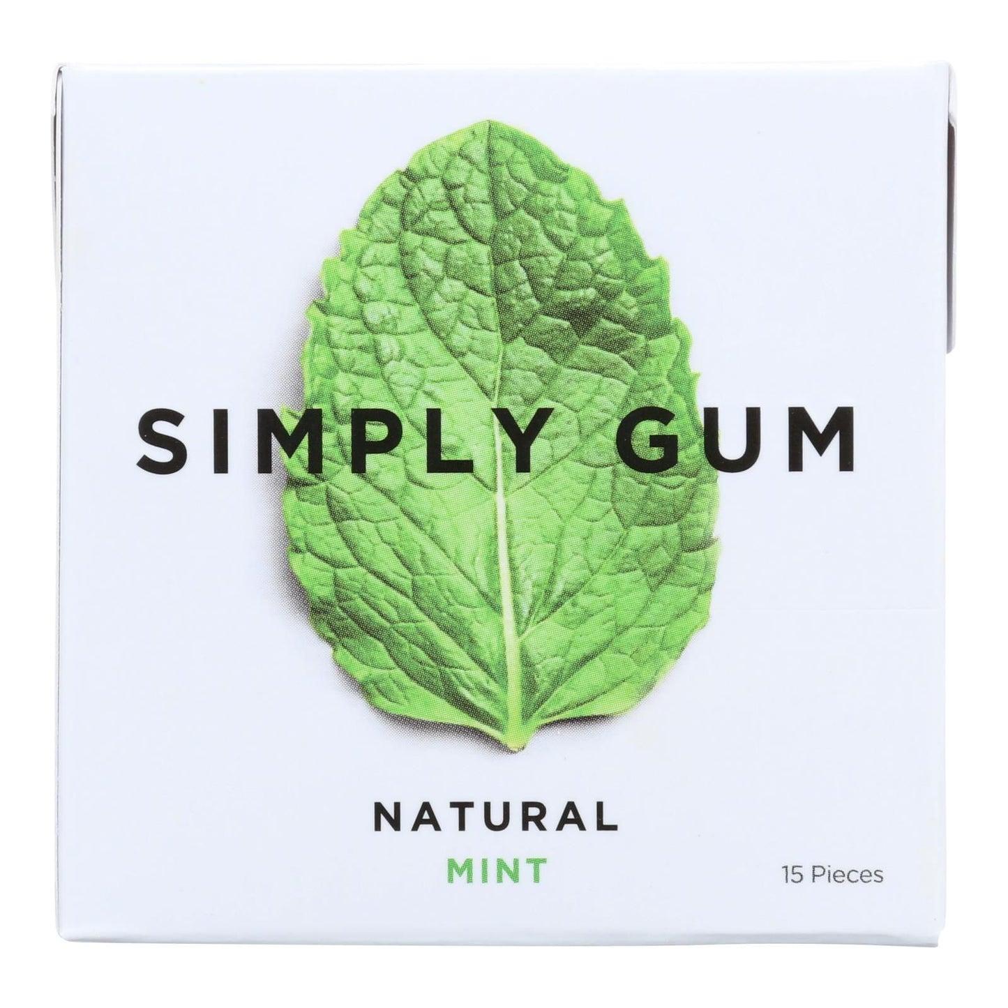 Simply Gum All Natural Gum - Mint - Case Of 12 - 15 Count image 1