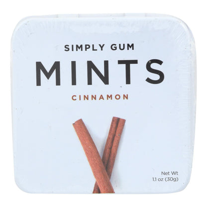 Simply Gum Cinnamon Mints - Case Of 6 - 30 Ct image 1