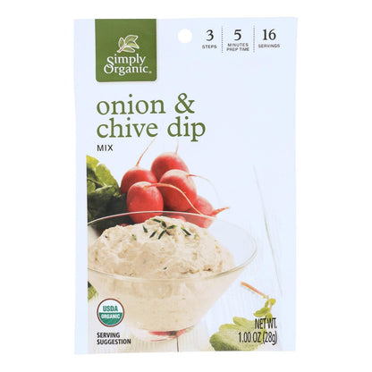 Simply Organic Onion And Chive Dip Mix - Case Of 12 - 1 Oz. image 1