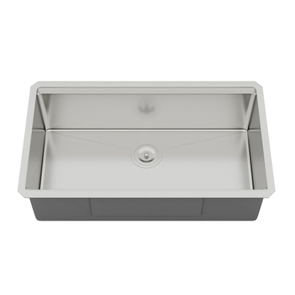 Single Bowl Undermount Workstation Kitchen Sink - 33"x19"x 10" Inch 16 Gauge Stainless Steel Deep Sink image 16