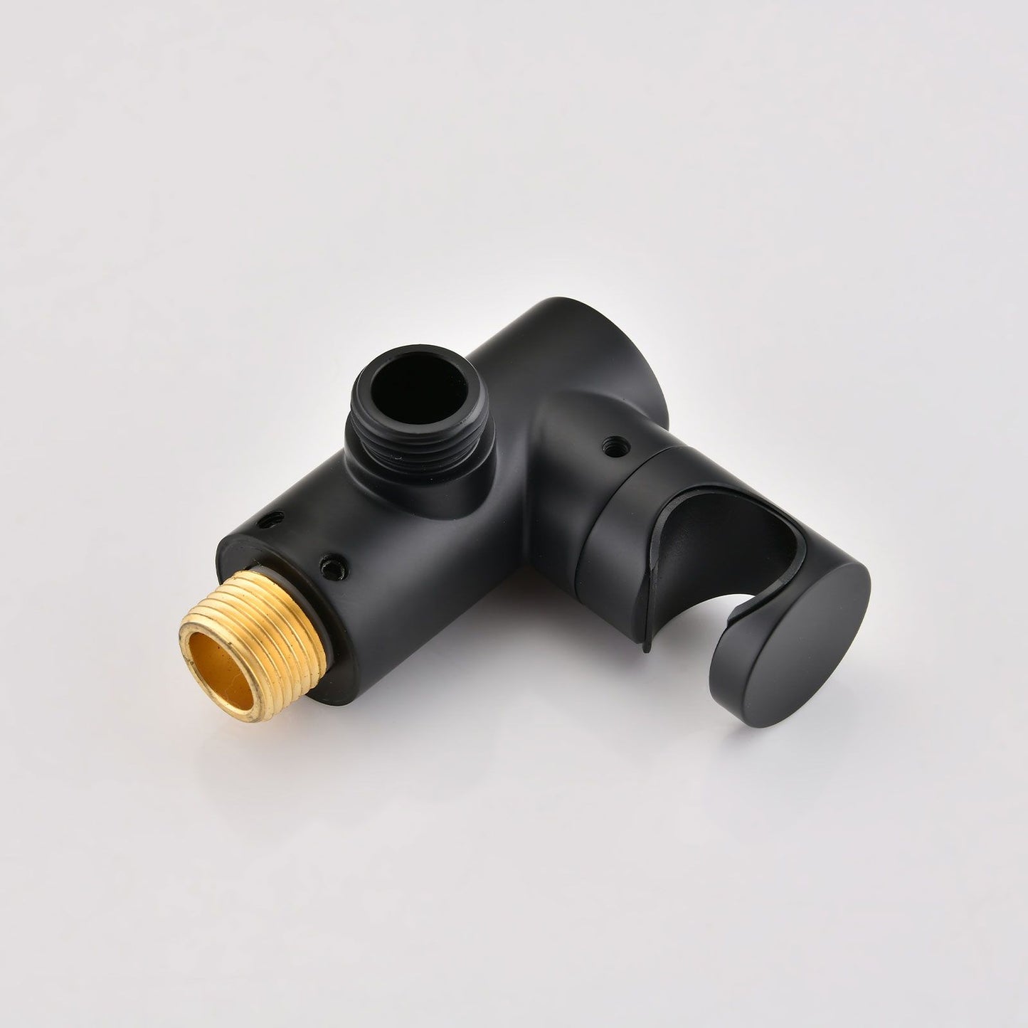 Single-Handle 4-Spray Patterns Bathroom Rain Shower Faucet with Body Jet Handshower in Matte Black (Valve Included) image 16