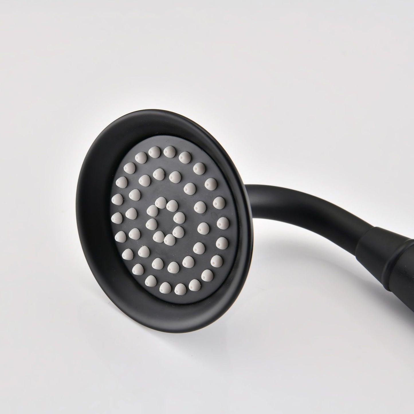 Single-Handle 4-Spray Patterns Bathroom Rain Shower Faucet with Body Jet Handshower in Matte Black (Valve Included) image 11