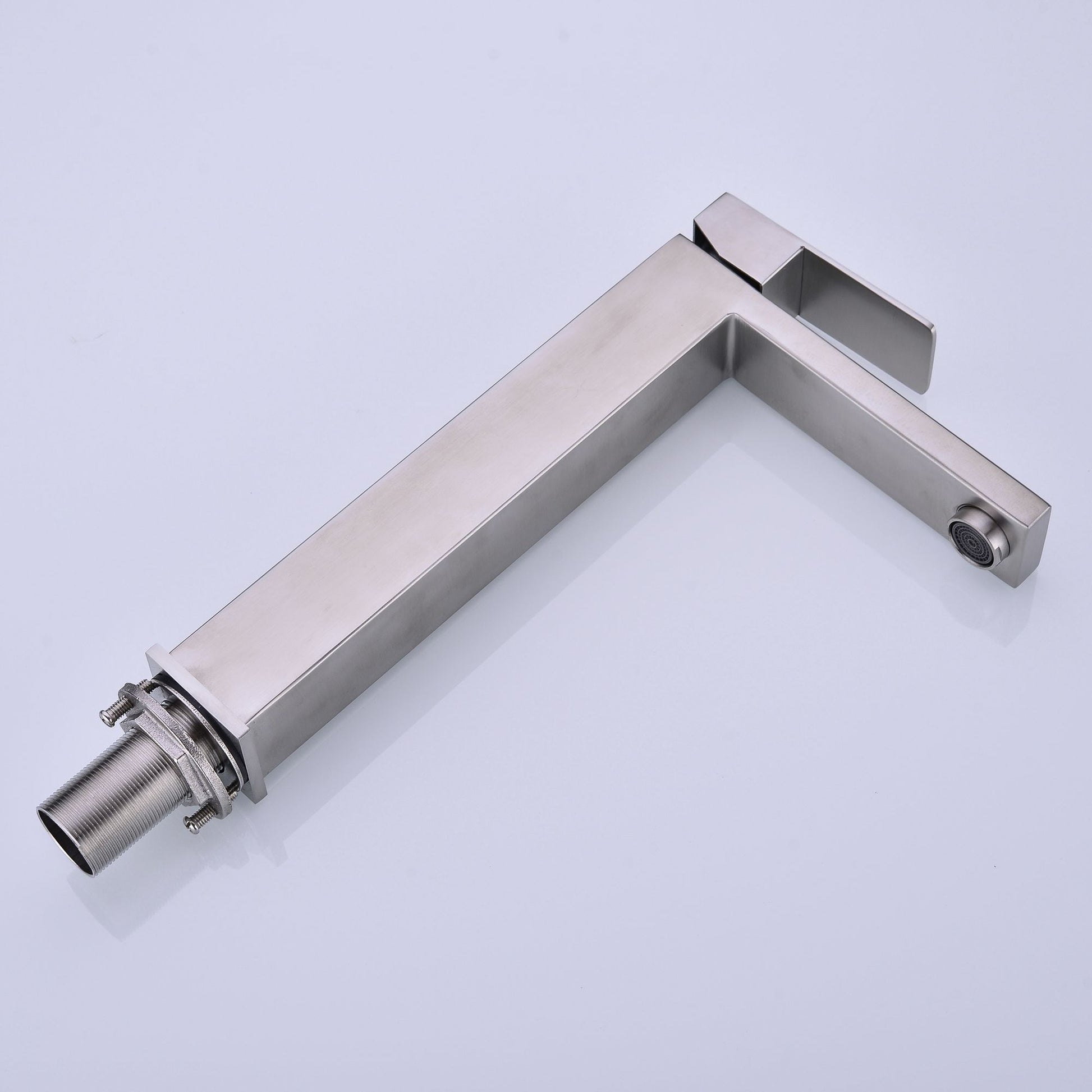 Single Handle Sink Brushed Nickel Vanity Bathroom Faucet, Basin Mixer Tap image 15