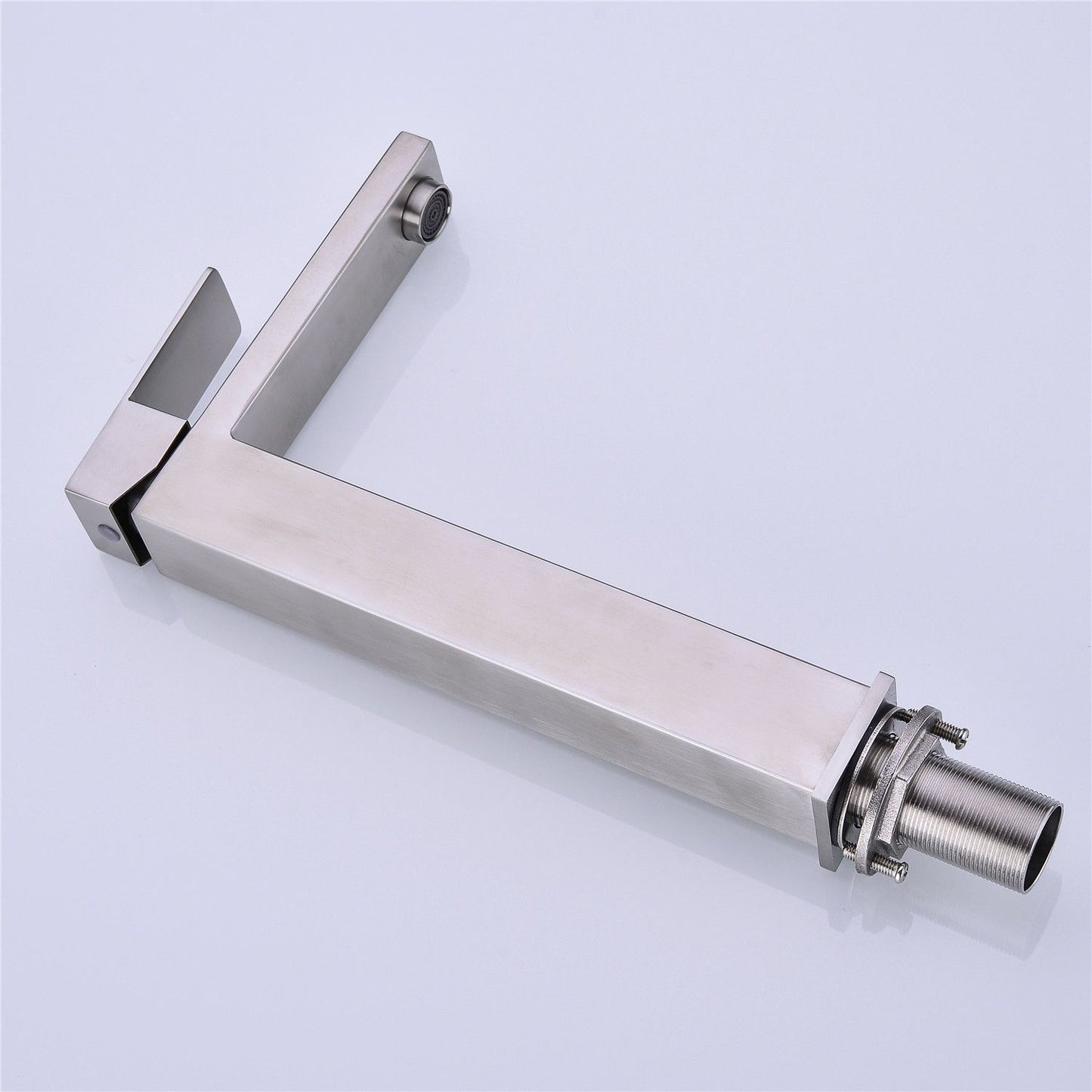 Single Handle Brushed Nickel Vanity Bathroom Faucet - Parts Included