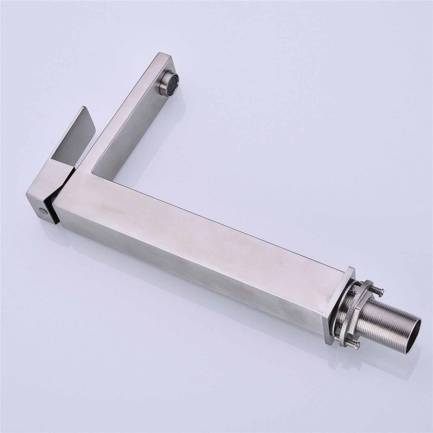 Single Handle Brushed Nickel Vanity Bathroom Faucet - Parts Included