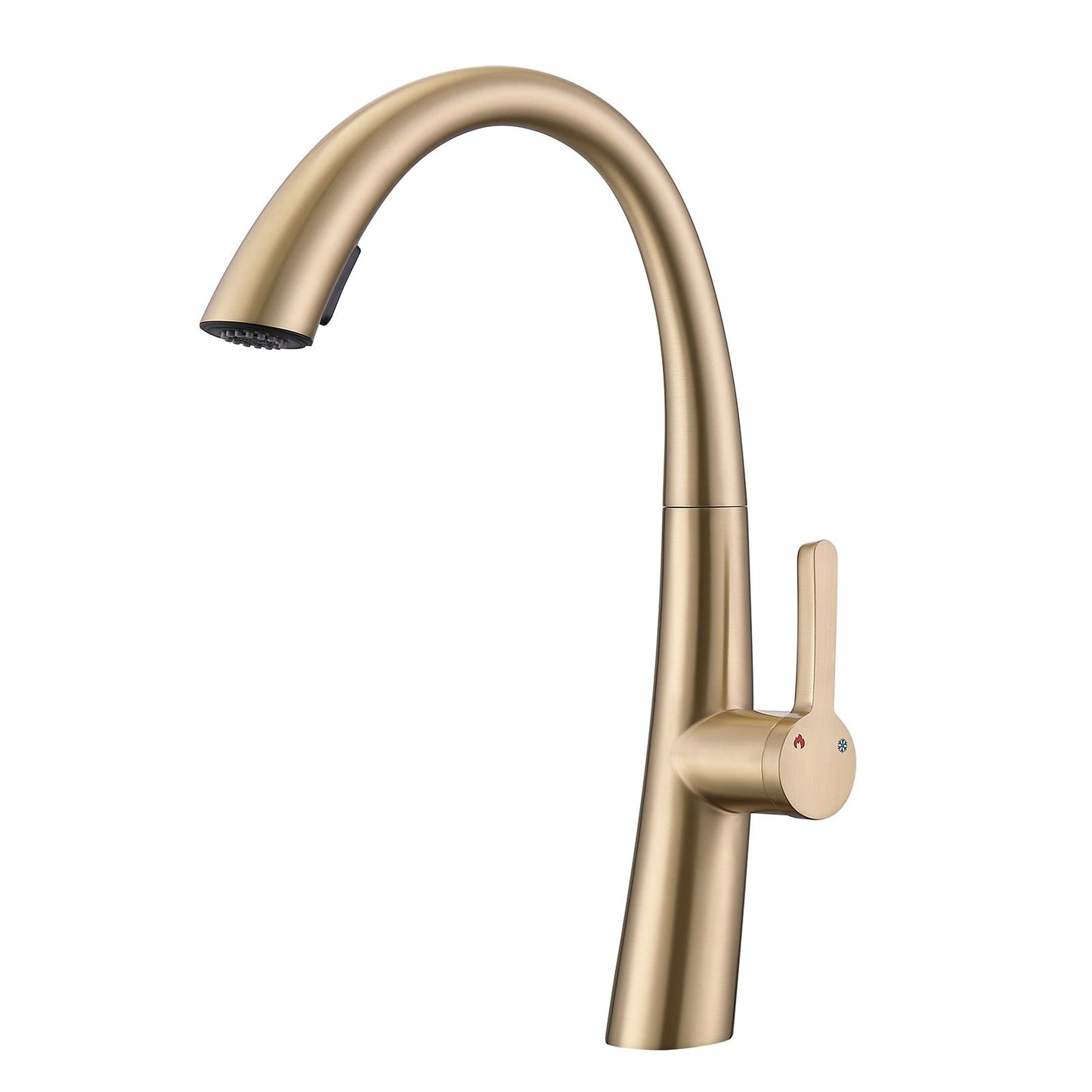 Single Handle Stainless Steel Pull Out Kitchen Faucet image 1