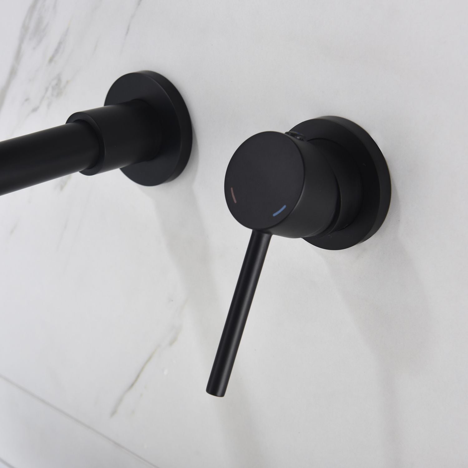 Single Lever Handle Wall Mounted Bathroom sink Faucet image 16