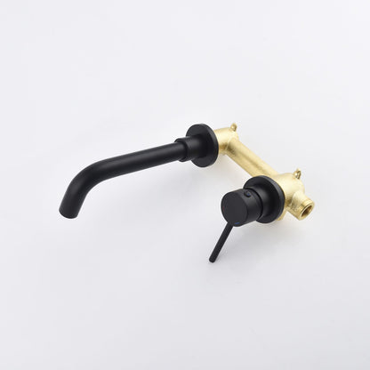 Single Lever Handle Wall Mounted Bathroom sink Faucet image 17