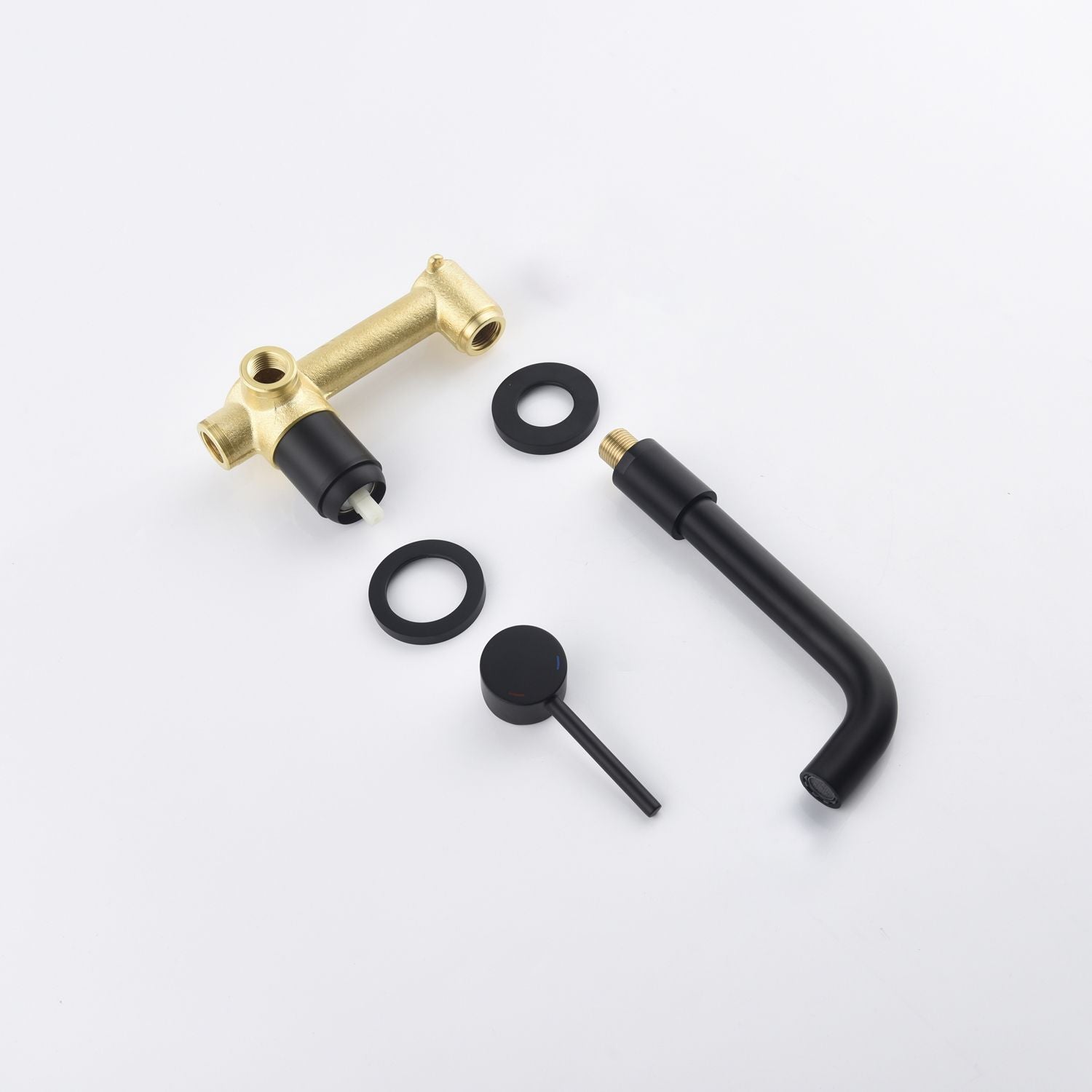 Single Lever Handle Wall Mounted Bathroom sink Faucet image 20