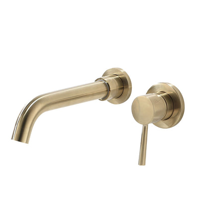 Single Lever Handle Wall Mounted Bathroom sink Faucet image 1