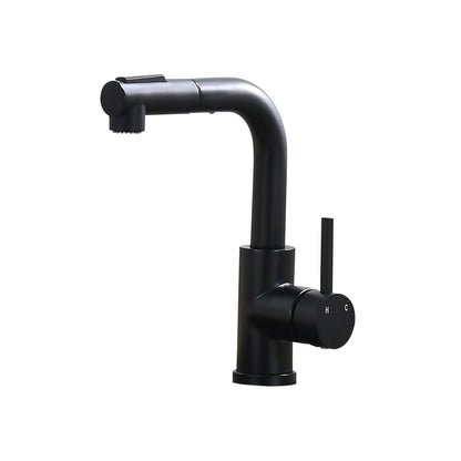 Sink Faucet, Black Kitchen Faucets with Pull out Sprayer, Bathroom Sink Faucets Mini Bar Prep Faucet image 5